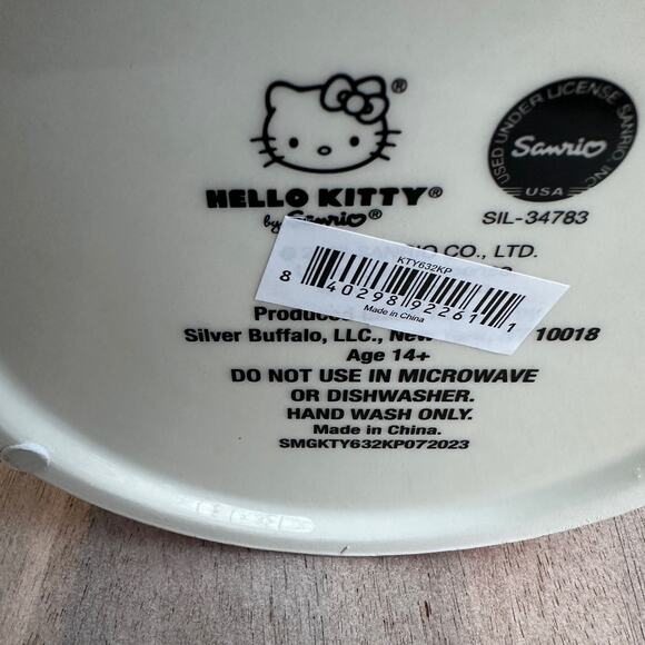 Silver Buffalo Sanrio Hello Kitty Pink Ceramic Cookie Snack Jar Medium 2 Parts - Picture 7 of 8